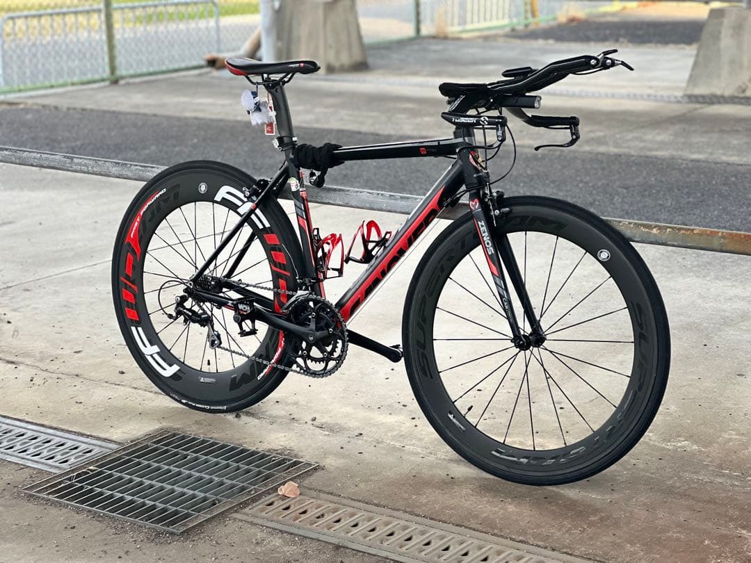 【直接取引限定 手元9万】魔改造カノーバーゼノス ロードバイク TT化 完成車