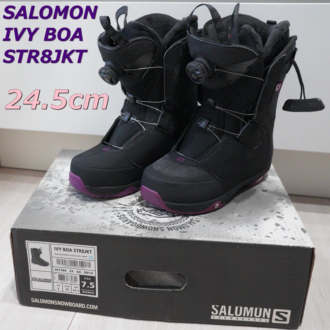 3回使用 24.5cm SALOMON IVY BOA STR8JKT ブーツ
