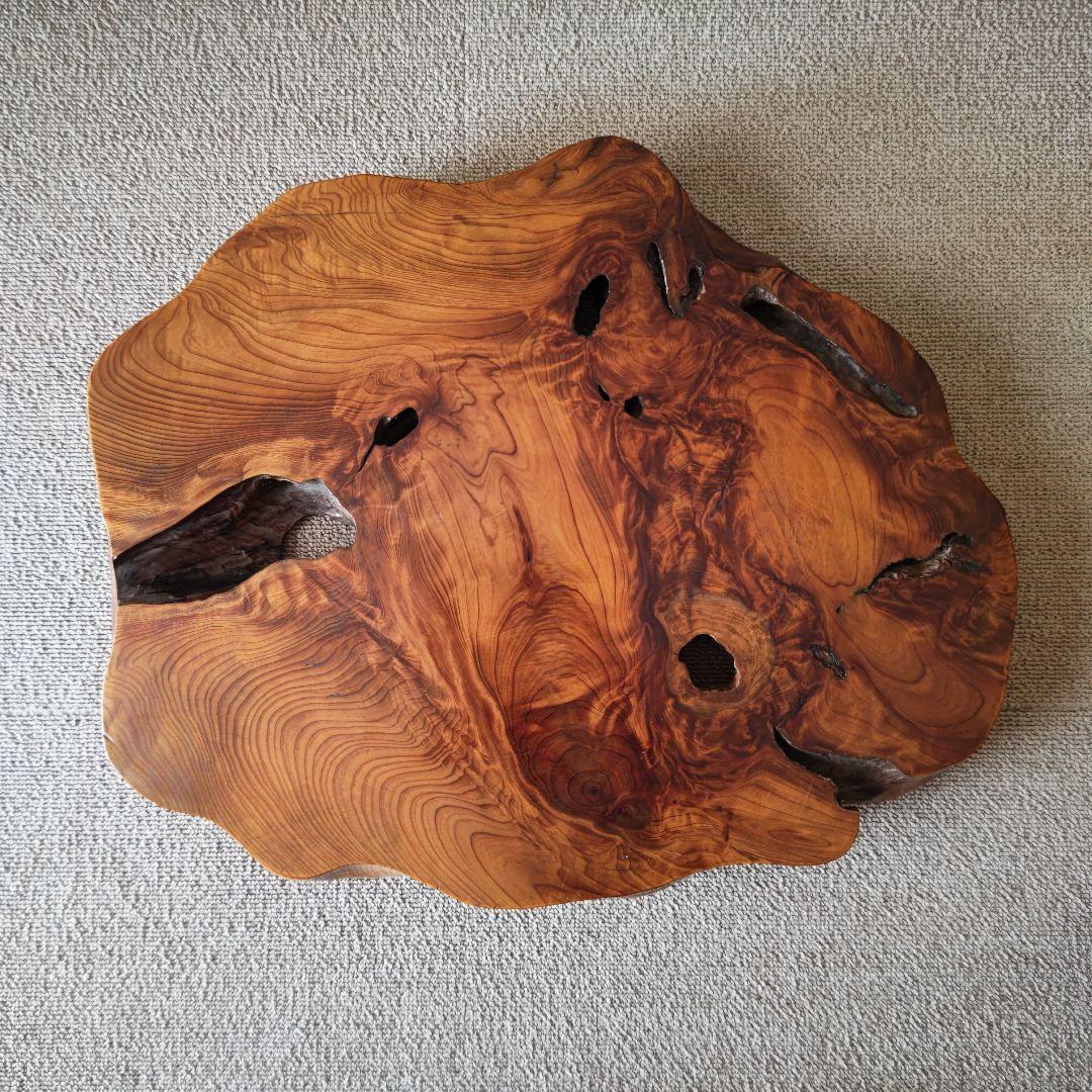 屋久杉　花台　台座　盆栽台　香炉台　飾り台　脚付