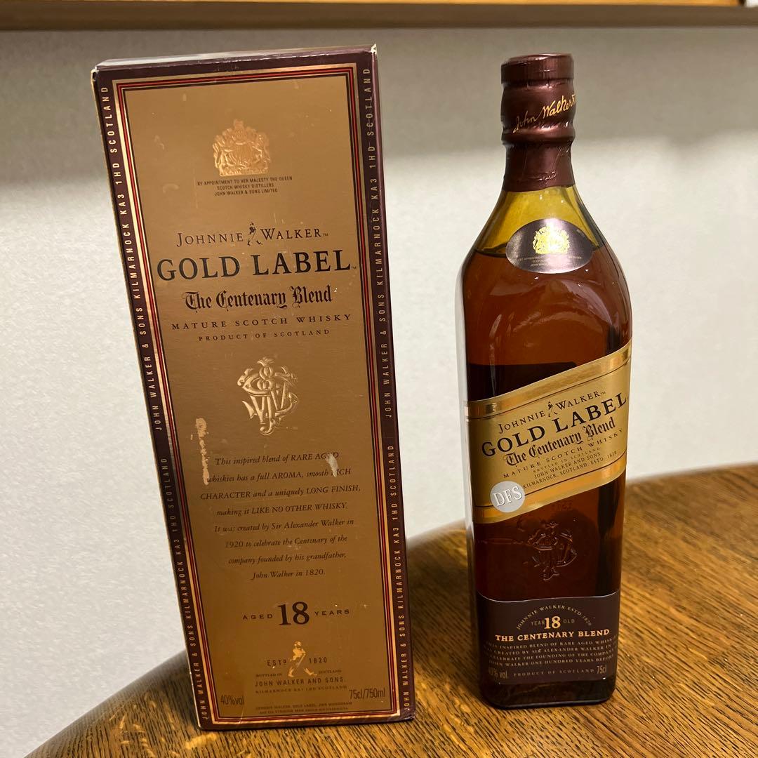 希少　ジョニーウォーカー ゴールドラベル 18年 750ml