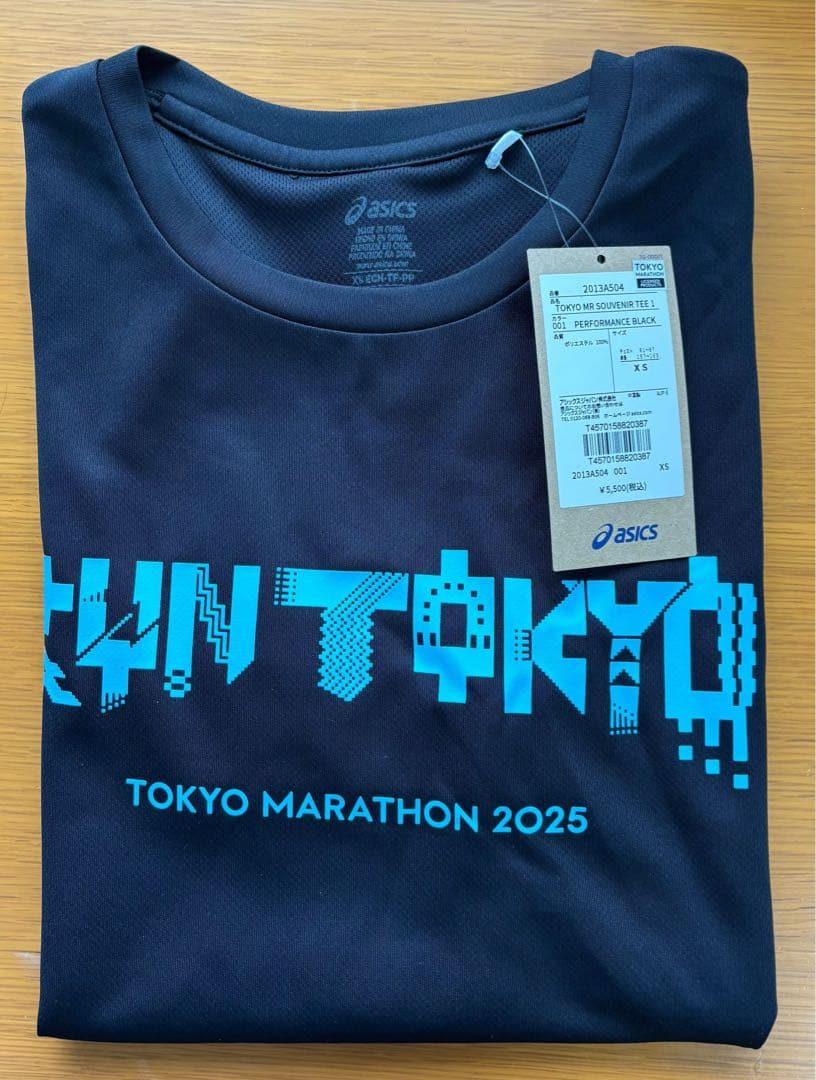 ASICS TOKYO MARATHON 2025 Tシャツ メンズXS