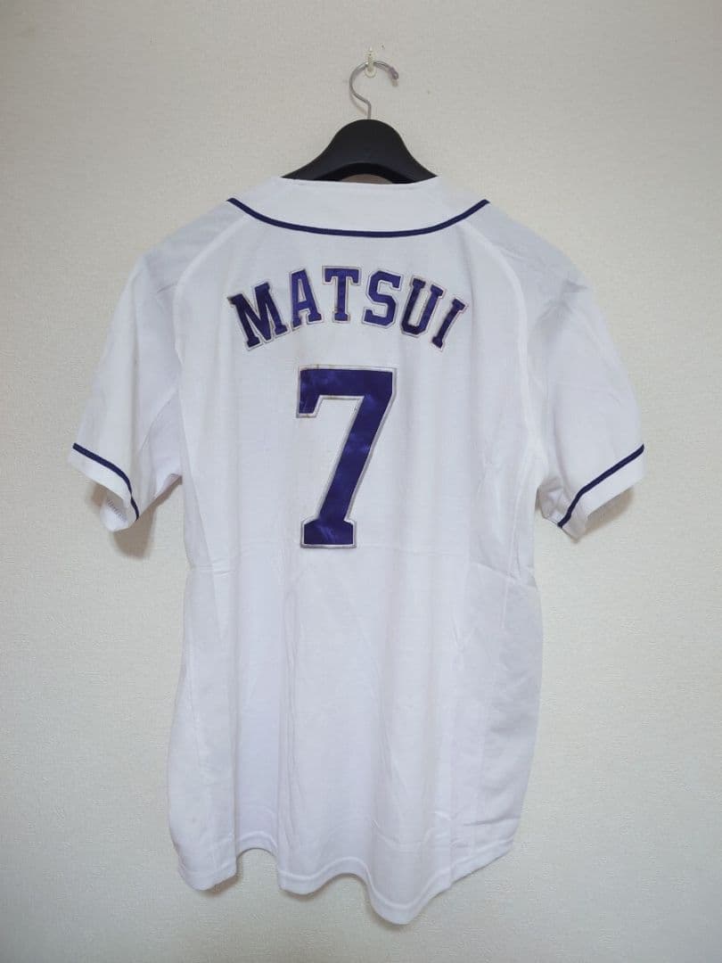 埼玉西武ライオンズ 松井稼頭央 ホーム ユニフォーム L ホワイト 白 プロ野球