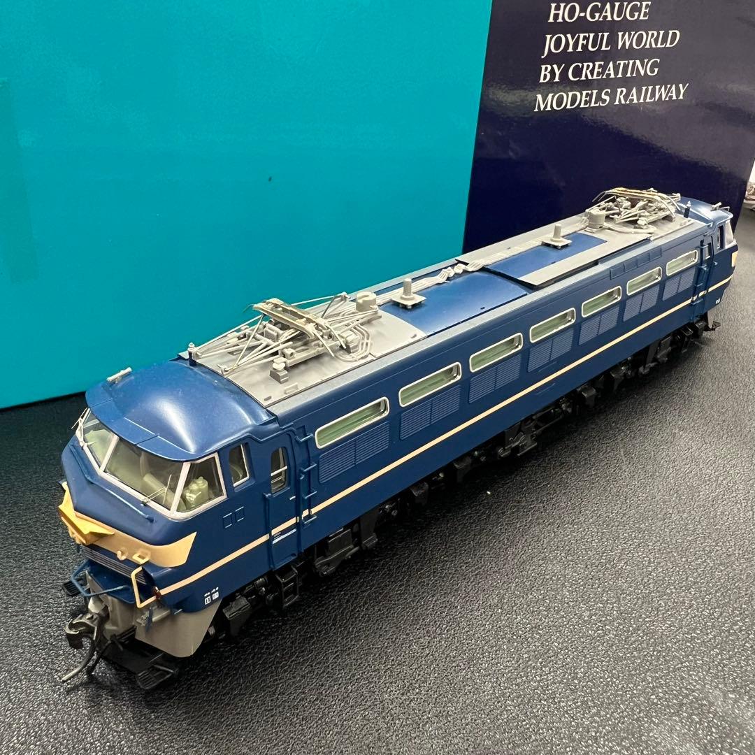 【美品】EF66 55型 青色電気機関車 (ひさし付)HOゲージ⑨