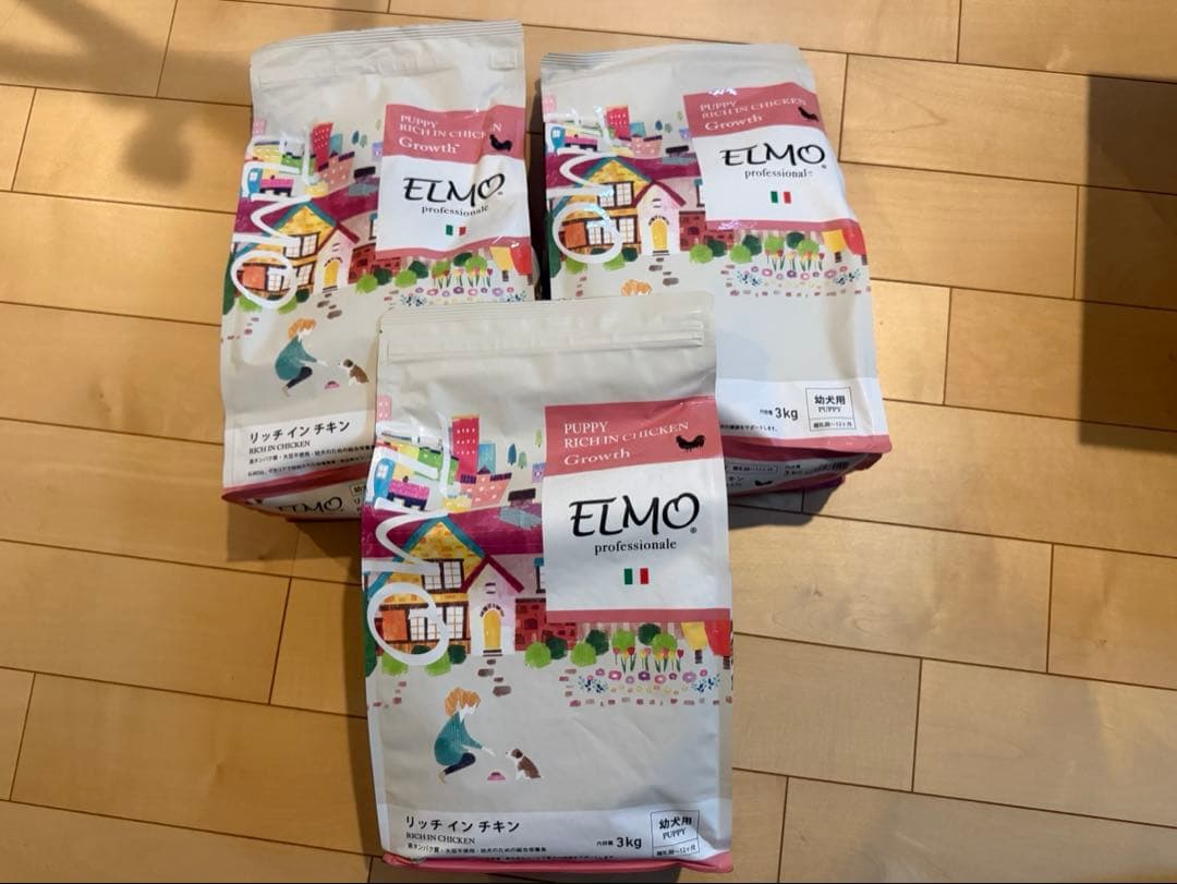 ELMO リッチ イン チキン 幼犬用 3kg 3袋