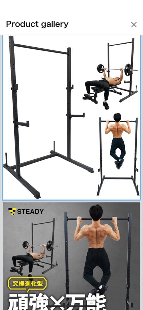 STEADY ラック型 懸垂マシン 懸垂 ハーフラック 懸垂台 ST154