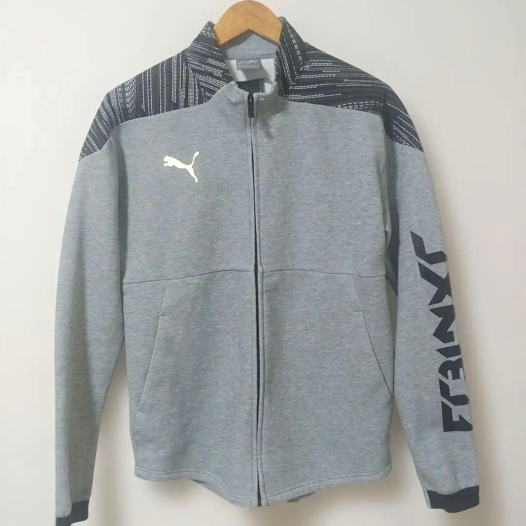 【値下げ】Puma メンズトレーニングジャケット グレーL　❪注意パンツXL❫