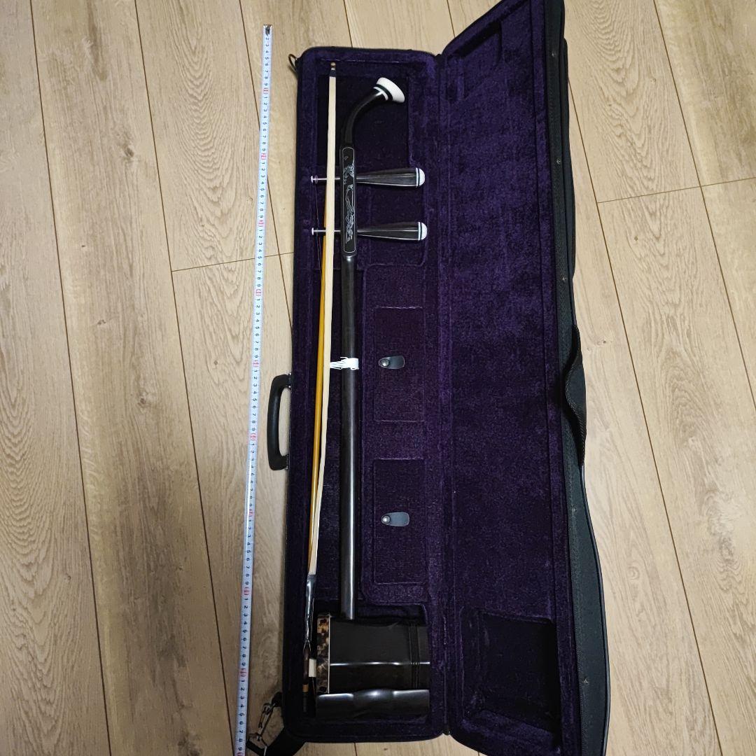 二胡 六角形ケース付き 約90cm