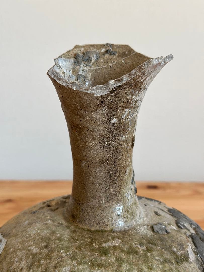 須恵器長頸壷 ［奈良時代］猿投 平安 考古 古美術 骨董