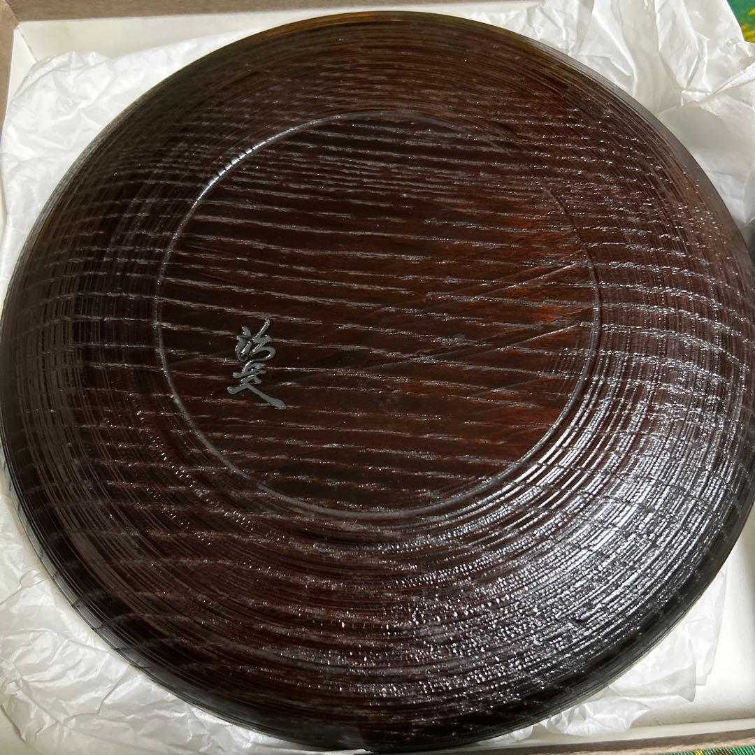 ★新品未使用品★ 三代　村瀬治兵衛　沢栗盆　茶道具　　高級　治兵衛漆器