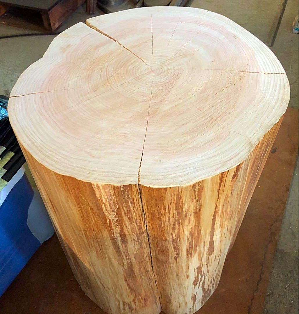 最上級　巨大ヒノキ  丸太椅子！　AAA