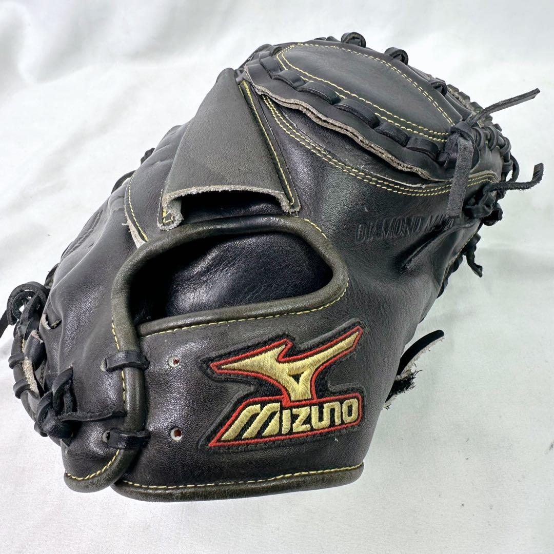 【美品】一般 軟式野球 キャッチャーミット ミズノ ブラック ビクトリーステージ