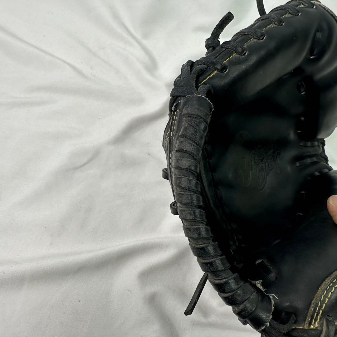 【美品】一般 軟式野球 キャッチャーミット ミズノ ブラック ビクトリーステージ