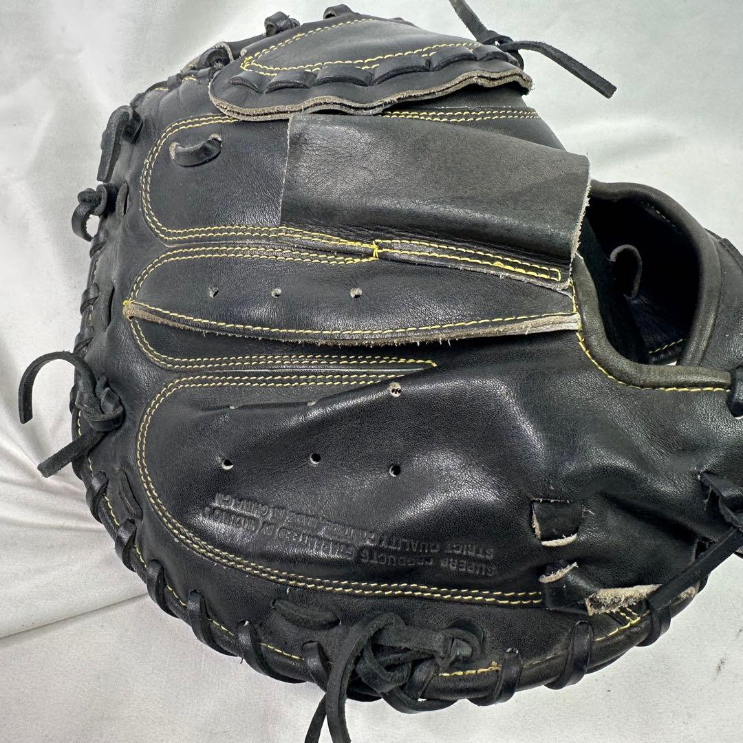 【美品】一般 軟式野球 キャッチャーミット ミズノ ブラック ビクトリーステージ