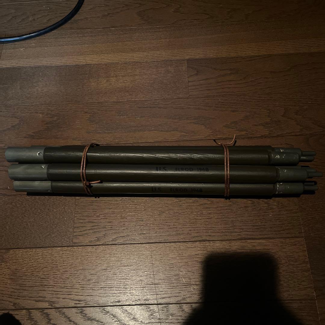 us 軍幕ポール　1968年製　8本