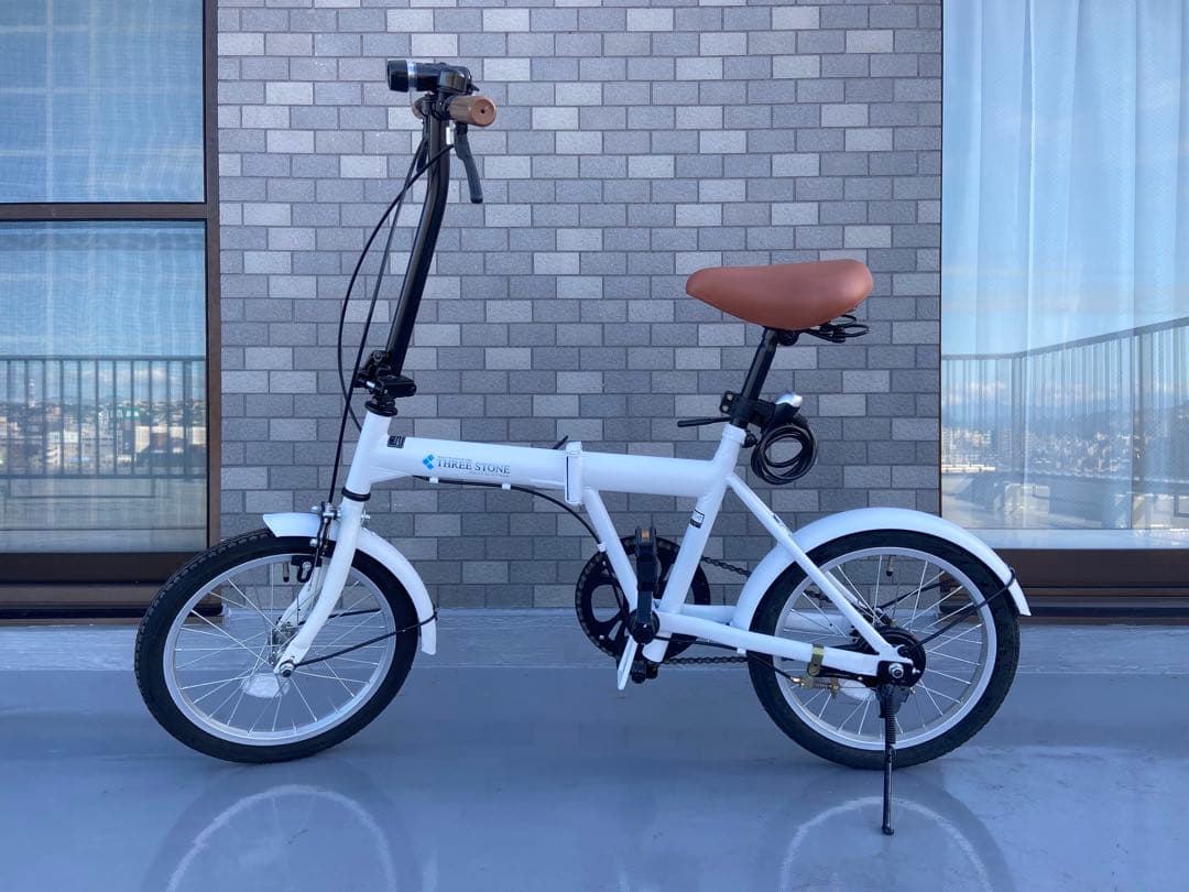 折りたたみ自転車16インチ/ホワイト