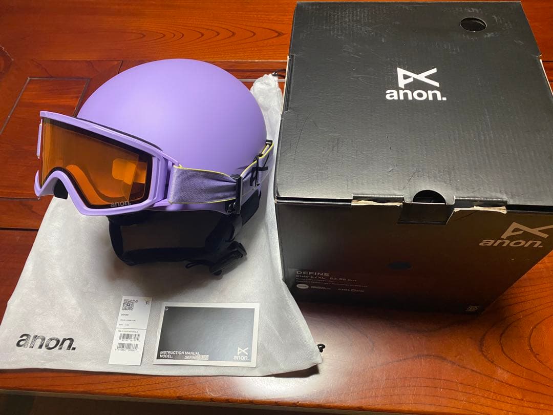 週末値下げ 試着品anon DEFINE kids ヘルメット 52-55cm