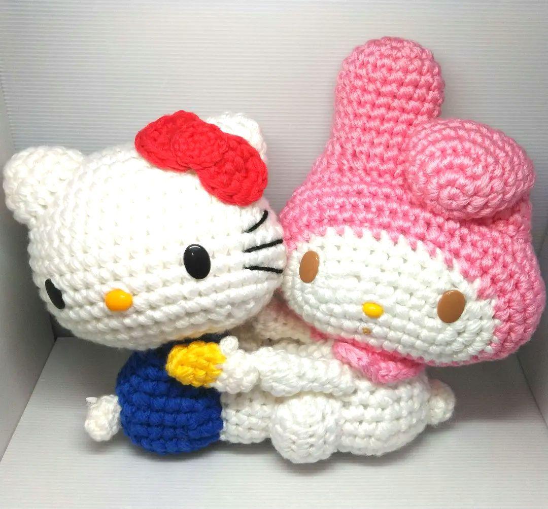ハローキティ＆マイメロディ 編みぐるみ