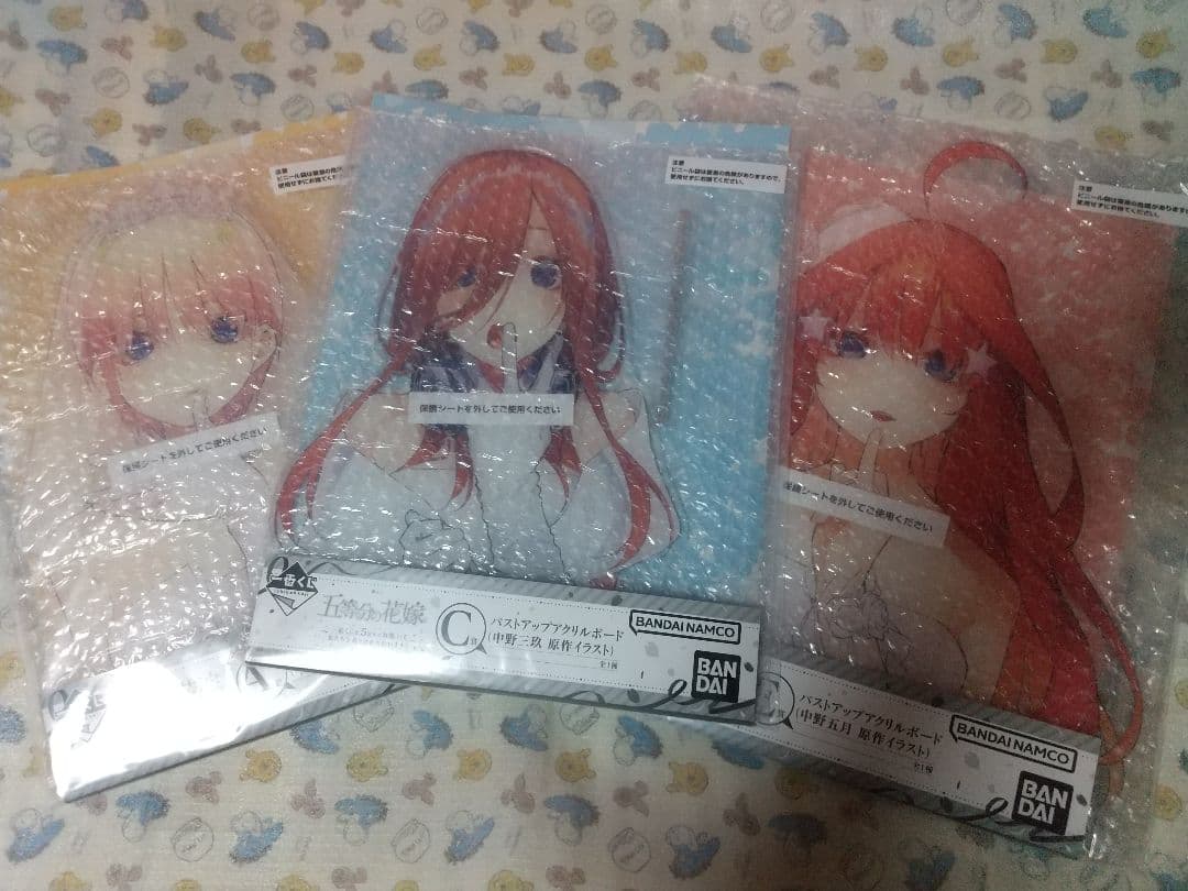 五等分の花嫁 一番くじ アクリルボードセット