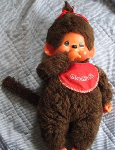 モンチッチ　ぬいぐるみ２体 セキグチ　泣き顔 赤いスタイ　男の子 BIGサイズ