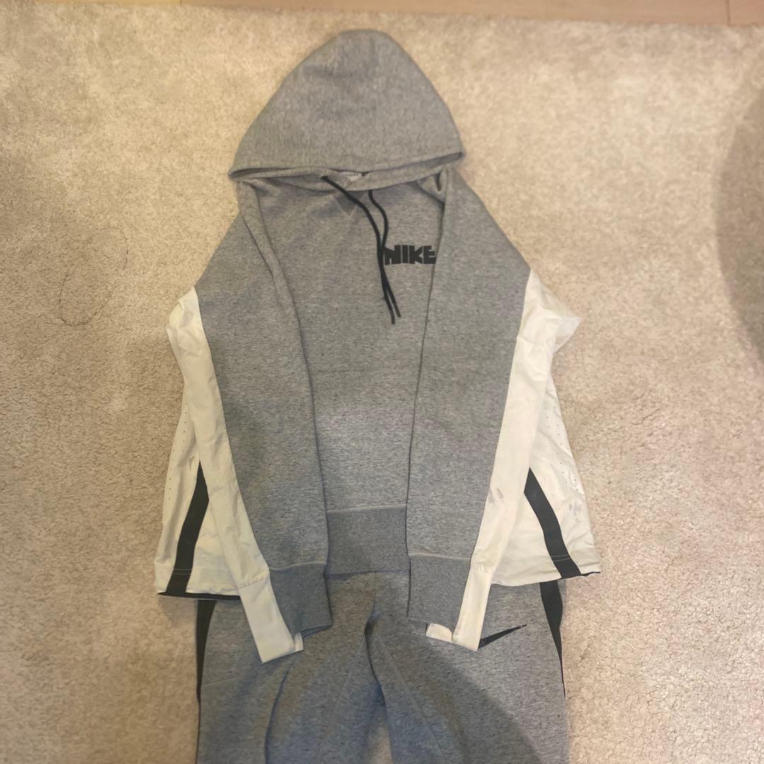週末まで値下げ　sacai×Nike グレー ジャージ上下セット S