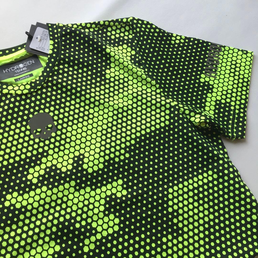 Hydrogen（Lサイズ）ハイドロゲン　テニスTシャツ　新品未使用タグ付