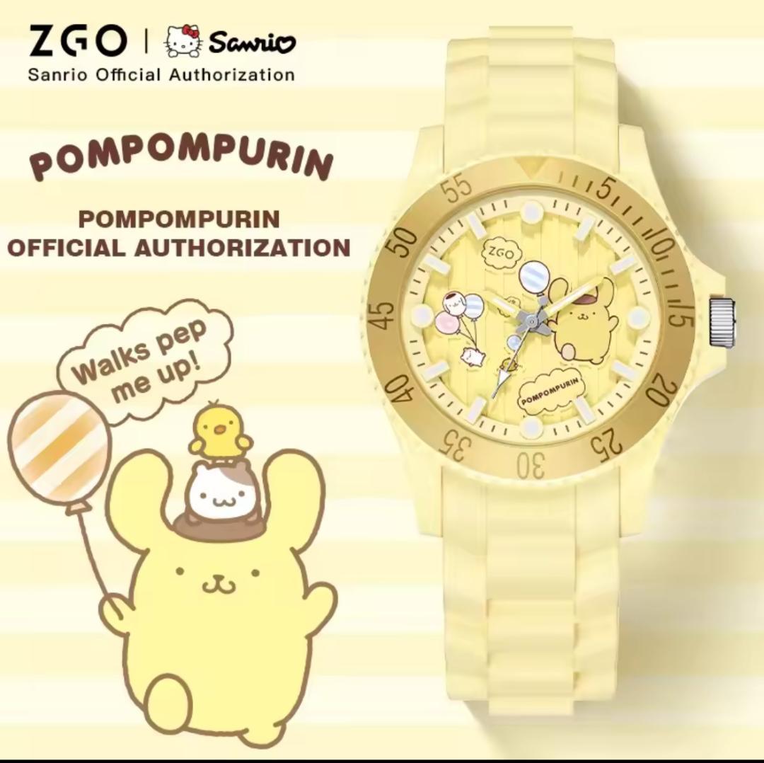 ポムポムプリン ダイヤル アナログ サンリオ 腕時計 限定 海外 コラボ