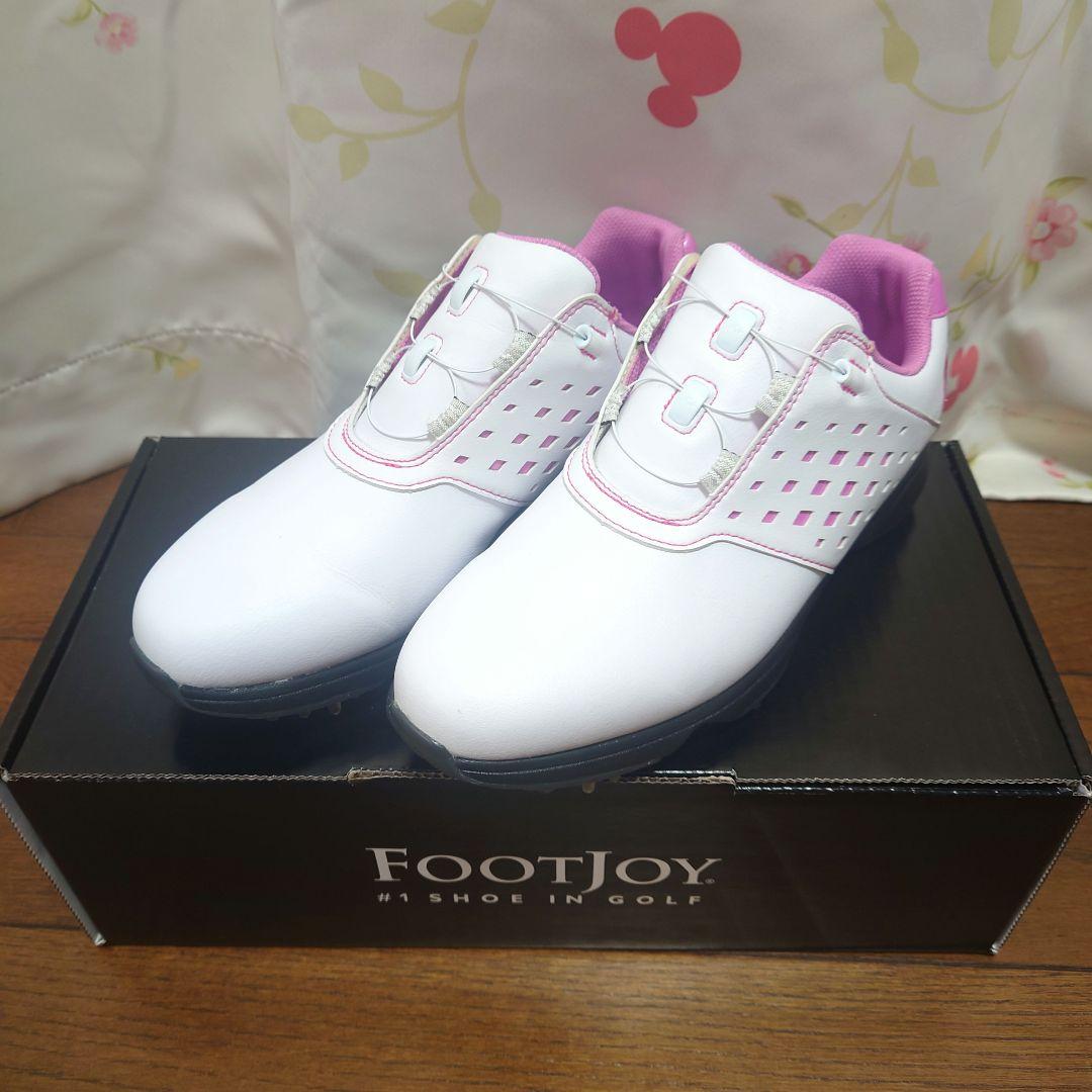 FootJoy ゴルフシューズ ホワイト/ピンク 23.5cm
