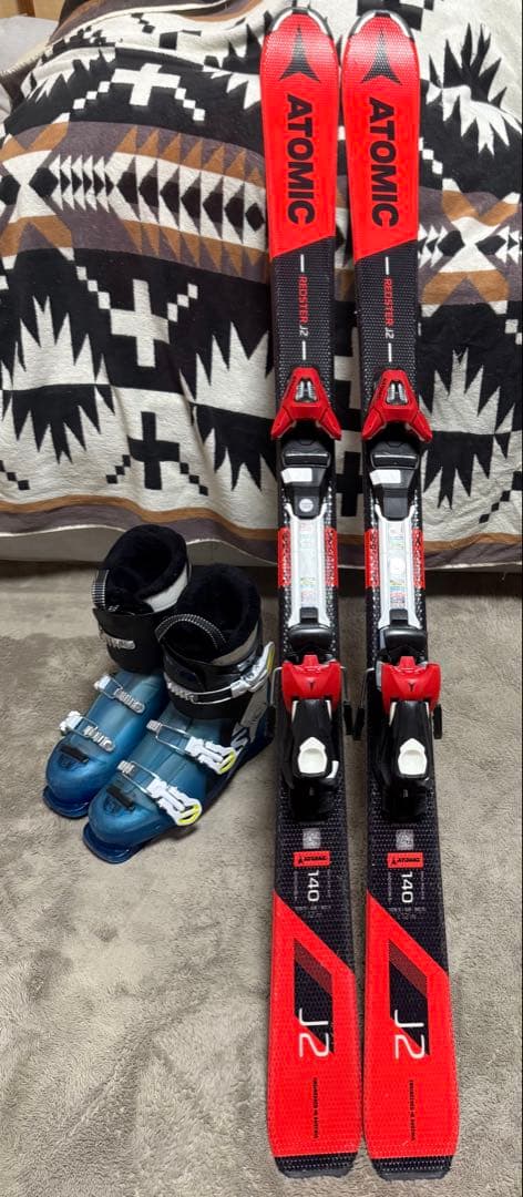 Atomic スキー板 Redster J2 140 / 25㎝ ブーツ付