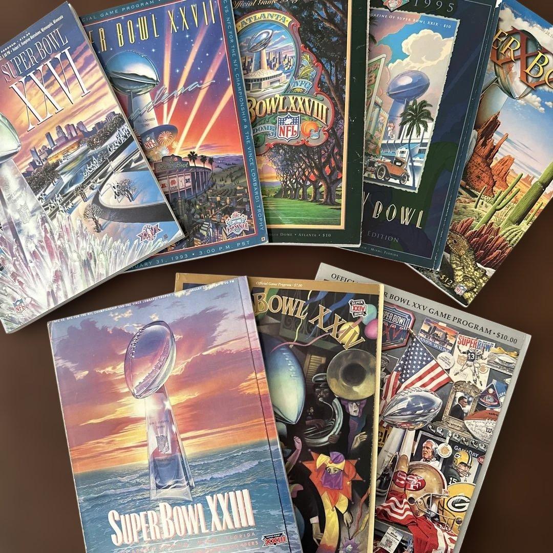 スーパーボウル プログラム8冊セット　23〜30回公式プログラム