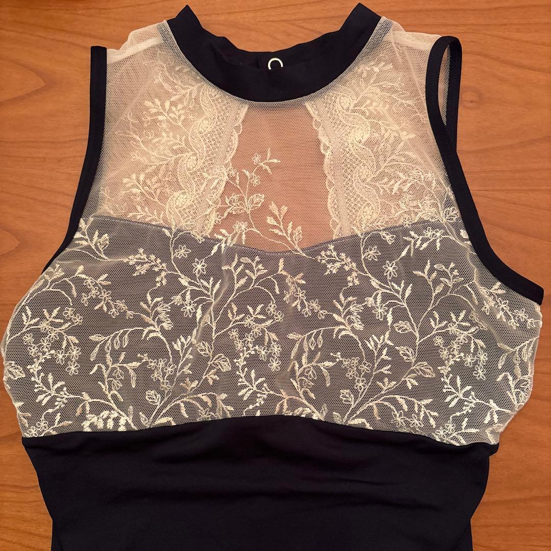 チャコット　レオタード　Mサイズ（濃紺）