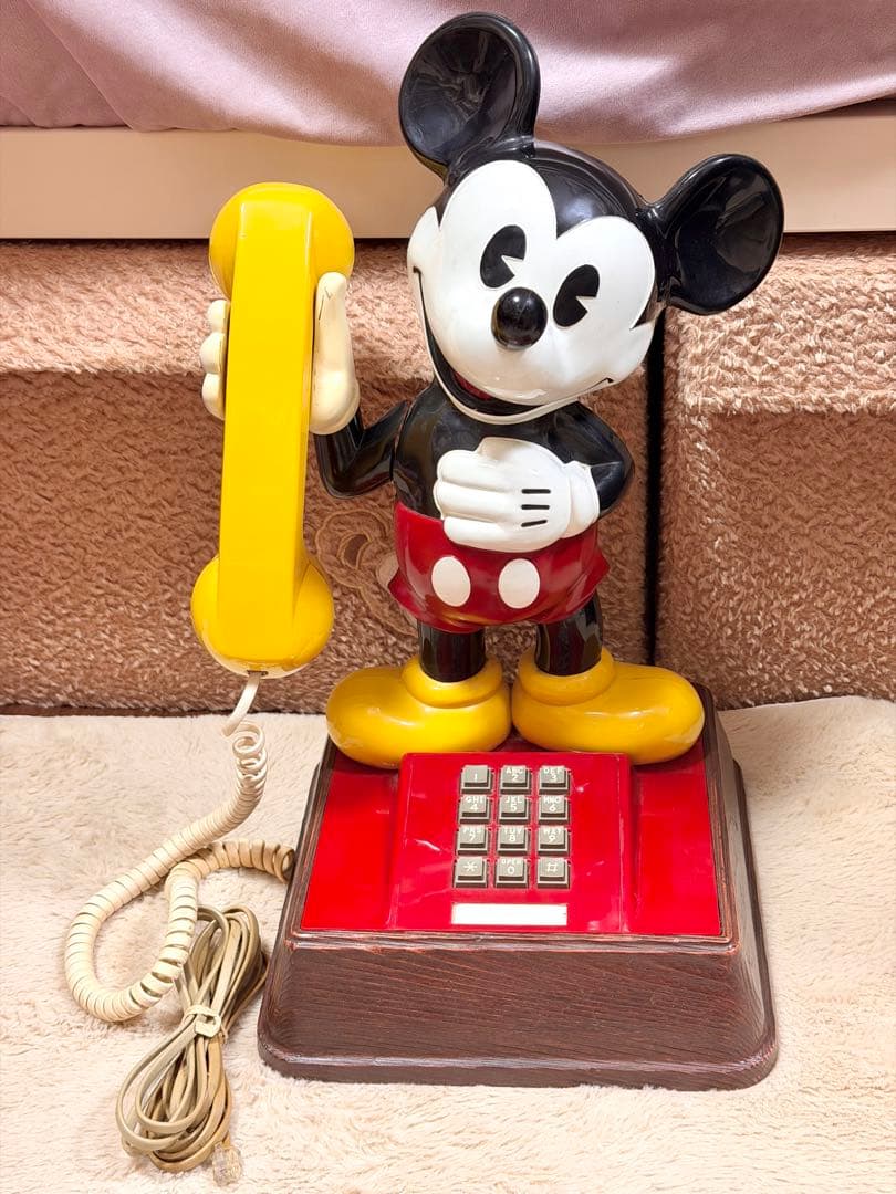 ビンテージ ミッキー 電話 ディズニー アンティーク