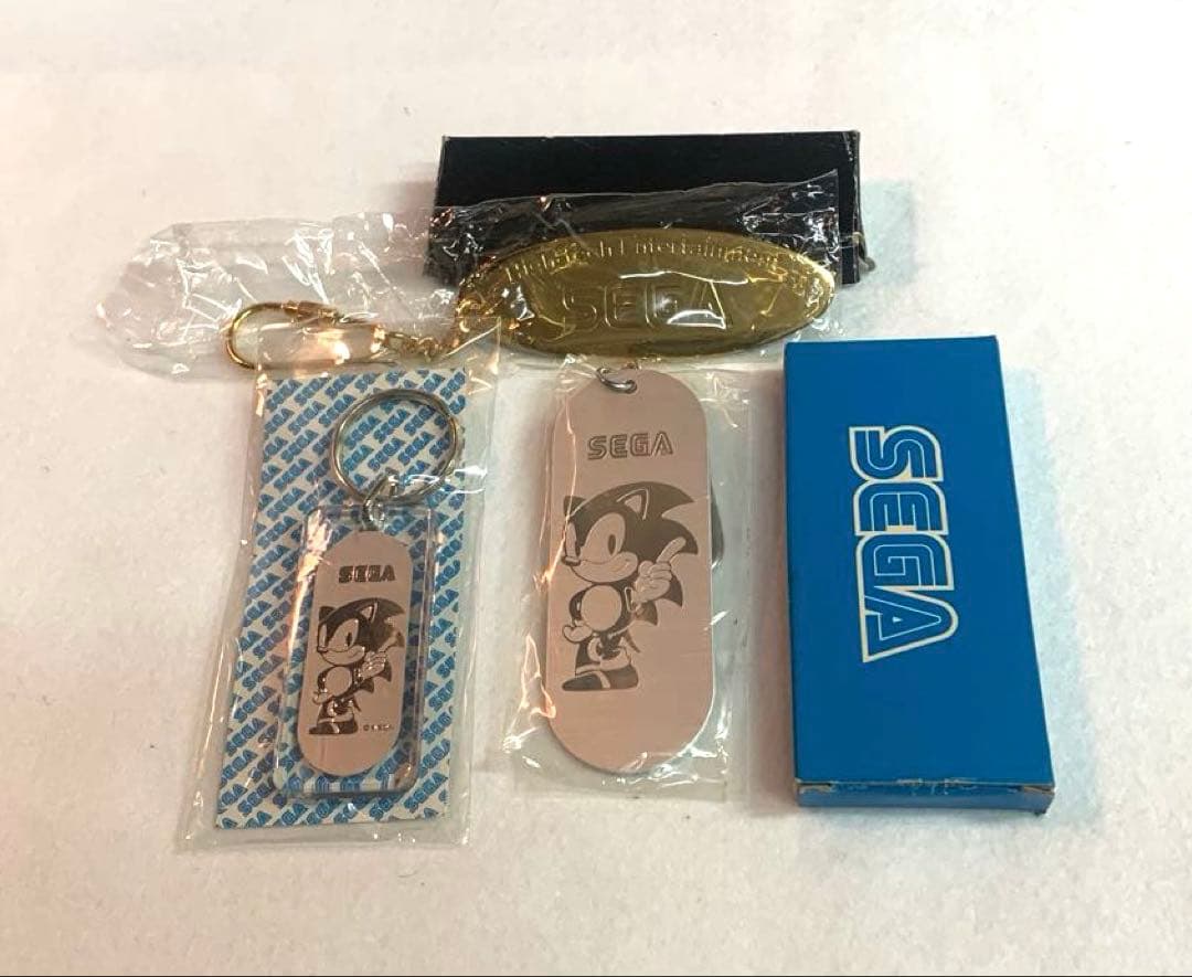 【希少品】SEGA 非売品キーホルダー3種類➕オマケ付2個　ヴィンテージ