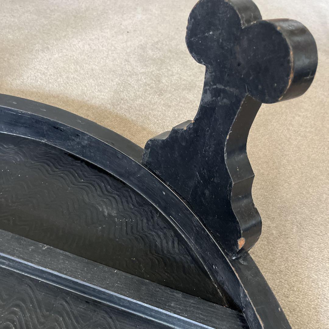 中国骨董 唐家具 飾彫り 円卓 座卓 ちゃぶ台 センターテーブル 古家具レトロ