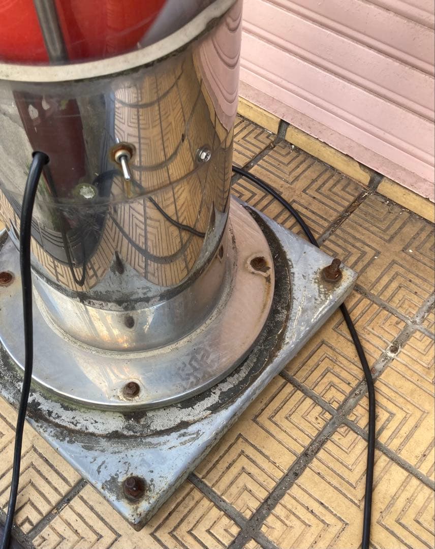 引取限定　サインポール　床屋さん　理髪店　看板　高さ約207ｃｍ　動作確認