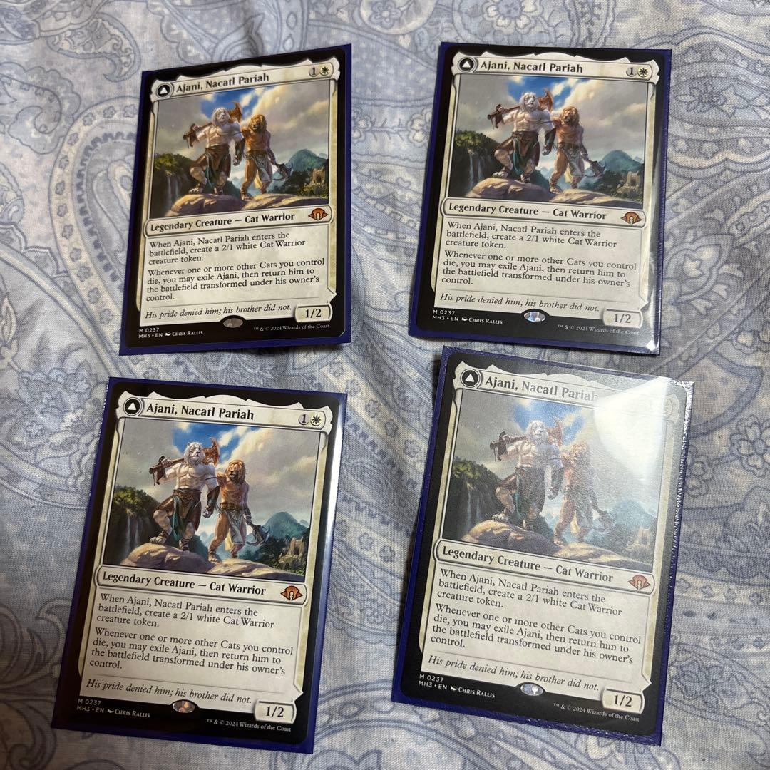 オセロットの群れ　日本語　アジャニ　各4枚セット