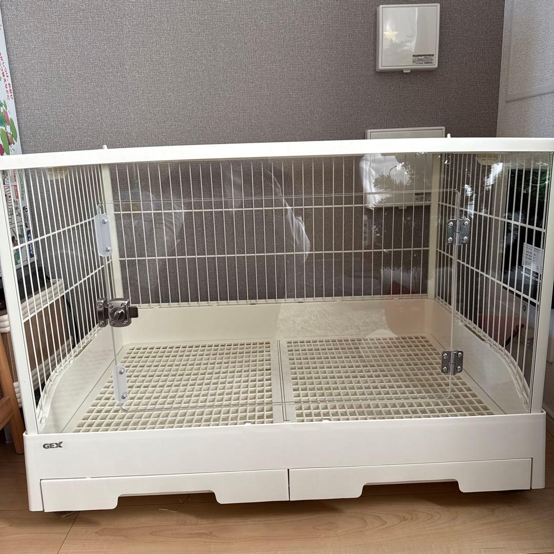 未使用✨GEX 小動物用ケージ 大きめ 透明扉付き