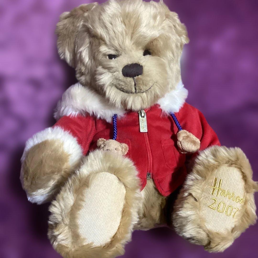 ❤️SALE❤️ハロッズ　テディベア ❤️2007 フードジャケットぬいぐるみ美品