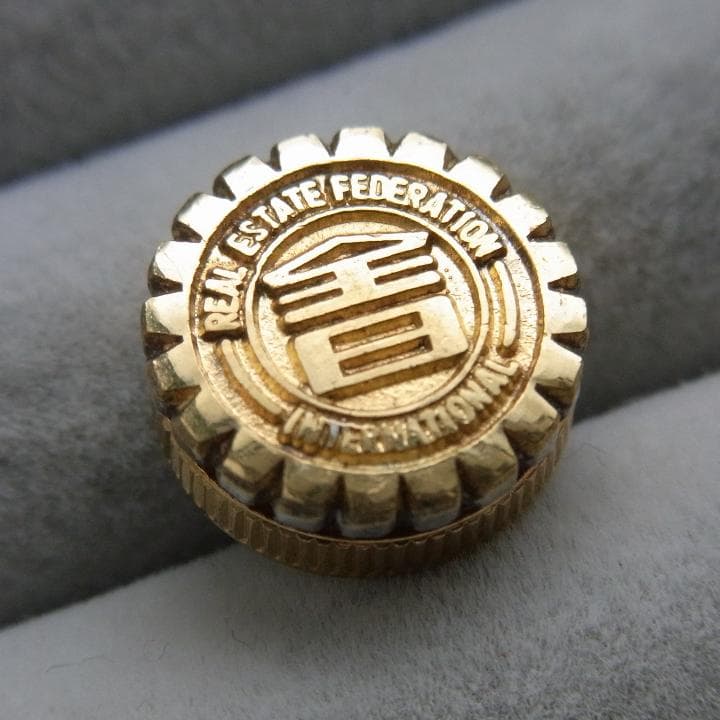 銀金張 バッジ 全日本不動産協会【全日】