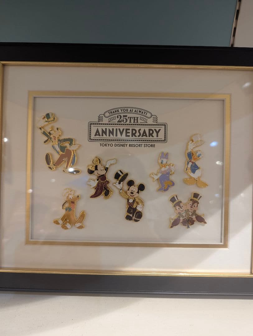 ディズニーストア　 25周年 ミッキー＆フレンズ　ピンバッジセット