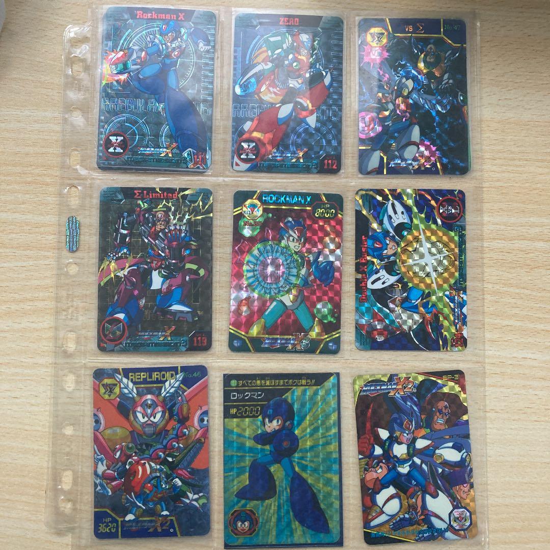 ロックマン、X カ〜ドダス　レア　９枚セット