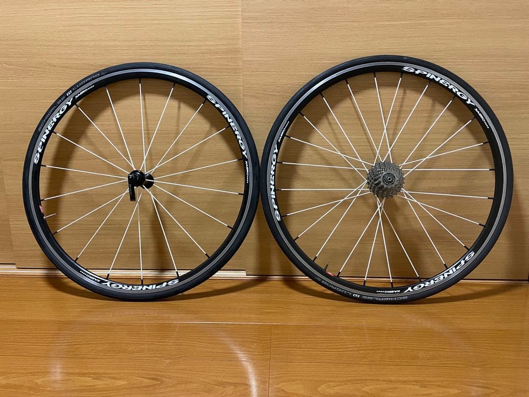 SPINERGY ホイール　チューブラータイヤ 前後セット