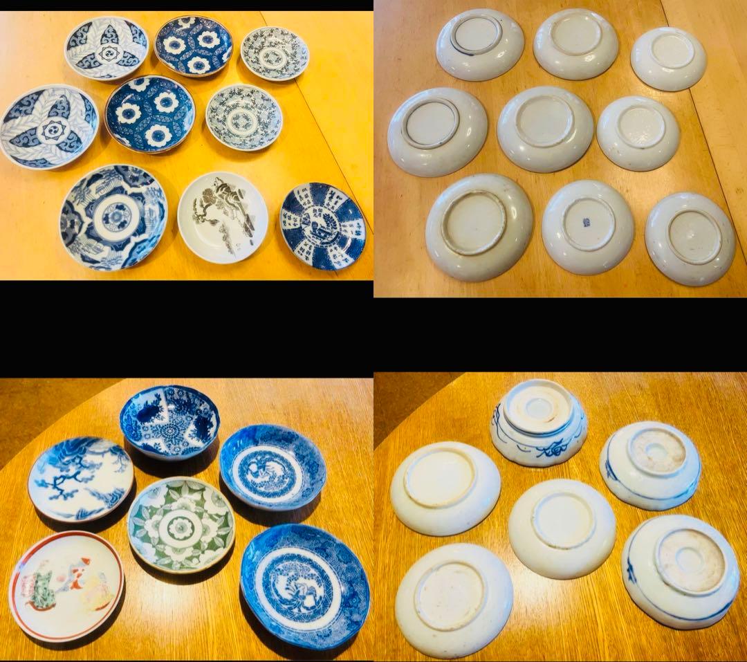 明治大正時代　印判の皿