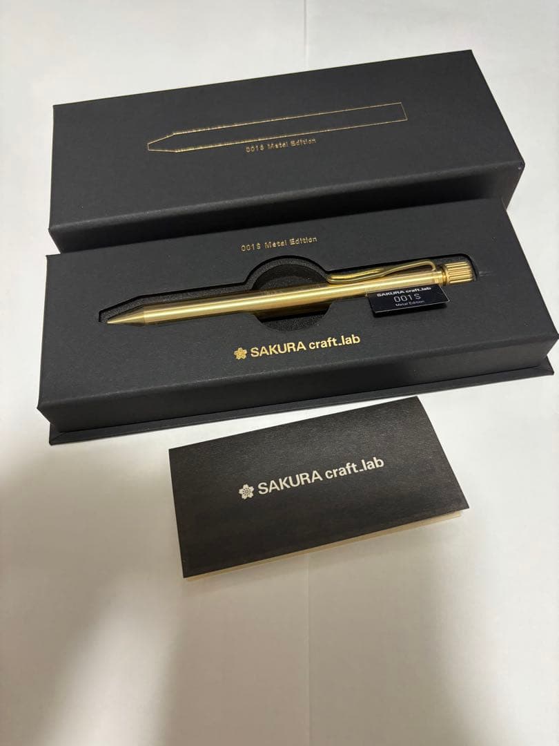 サクラクラフトラボ 001S l Edition ゴールド　真鍮