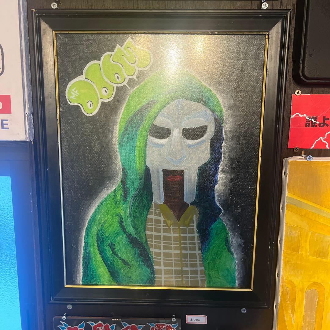MF DOOM 油彩画 約A4サイズ