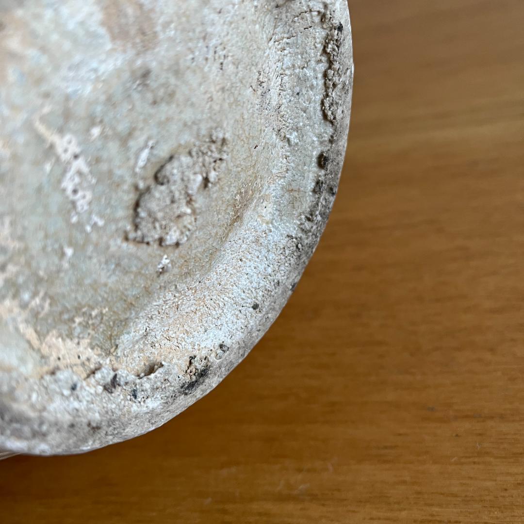 李朝 粉引 大徳利 朝鮮古陶磁 高35.8cm 口縁欠けあり