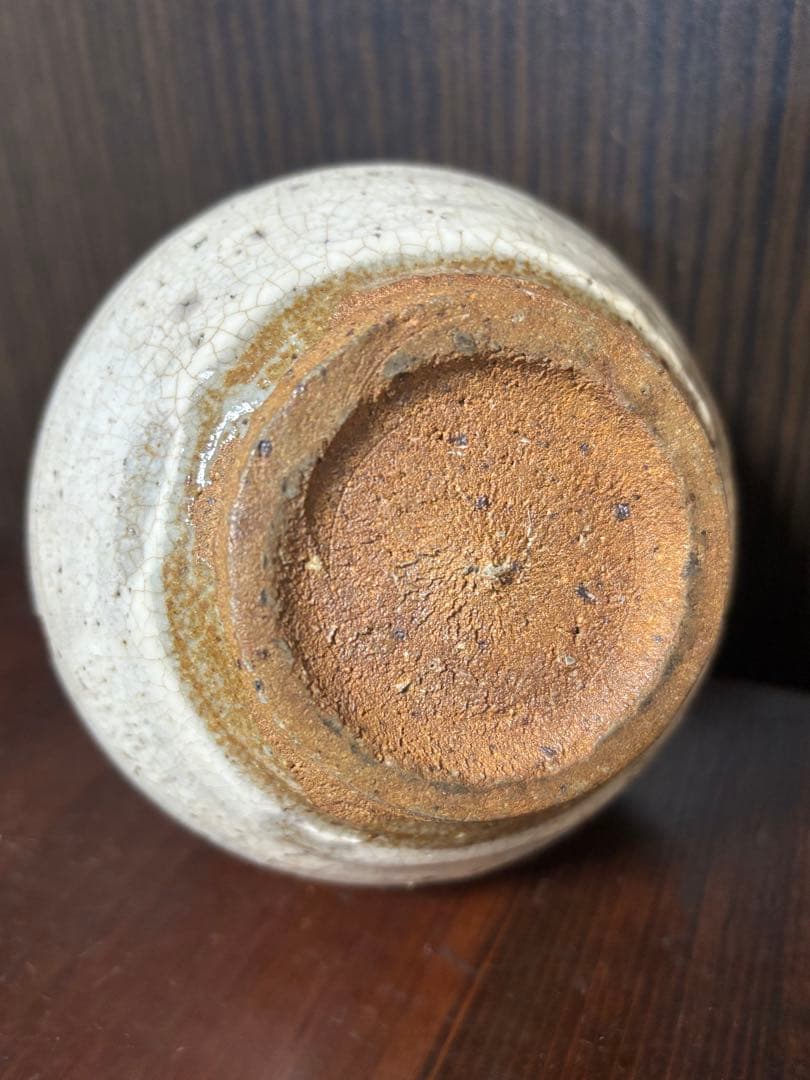 西岡小十　絵粉引　えこひき　徳利