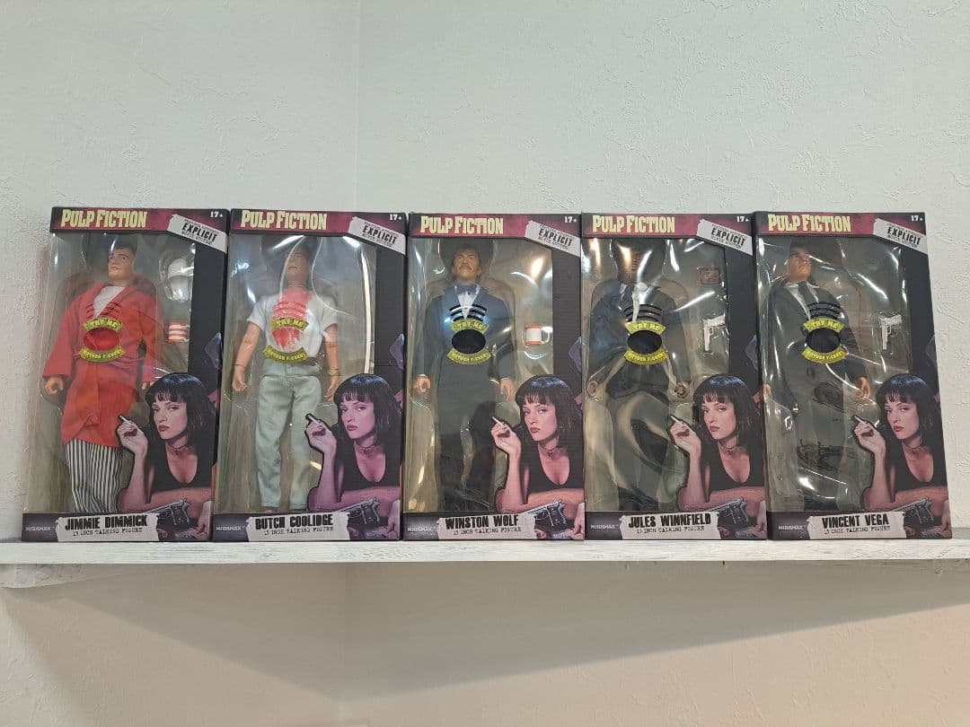 豆魚雷 パルプ・フィクション 13インチ トーキングフィギュア 全5体セット
