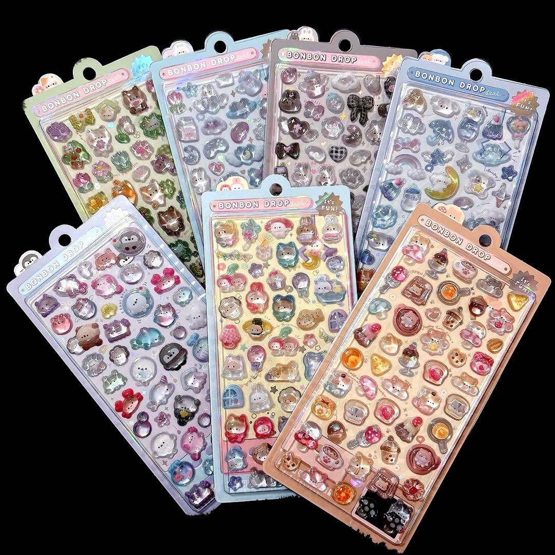 正規品♥ボンボンドロップシール♥7種セット·͜·❤︎‬