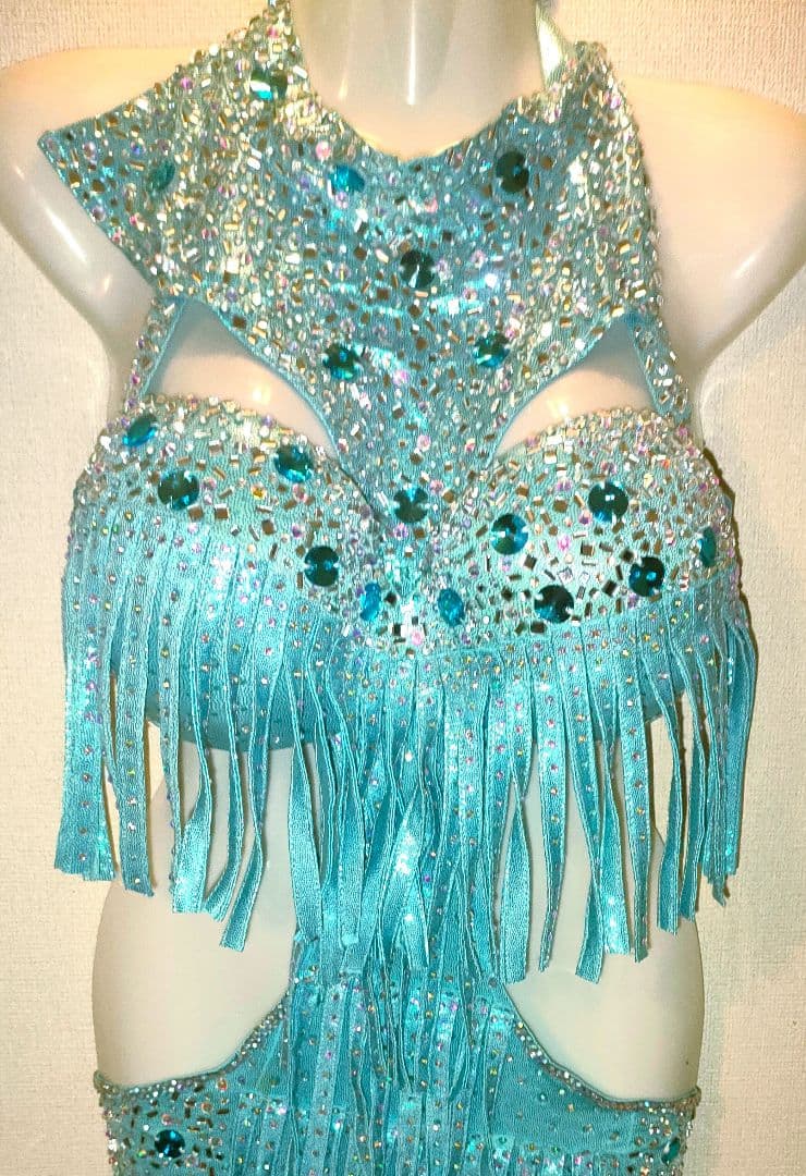 【新品】水色 ベリーダンス セットアップ