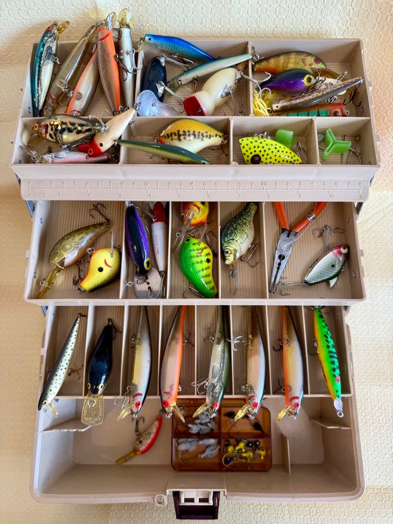 さ*う様 釣り具 ★☆ 収納ボックス ルアー オールドルアー セット ミノー プ